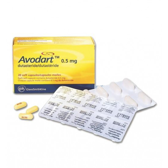 Avodart (Dutasteride) 0.5 mg x 30 Pills
