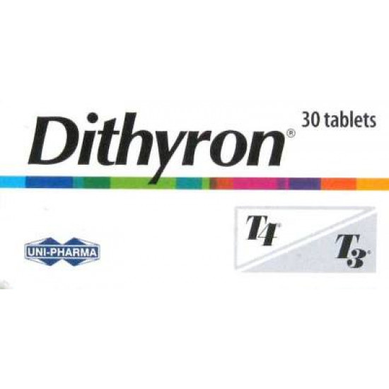Dithyron -  T3 + T4 (12.5mcg T3 & 50mcg T4) - 30 Tablets